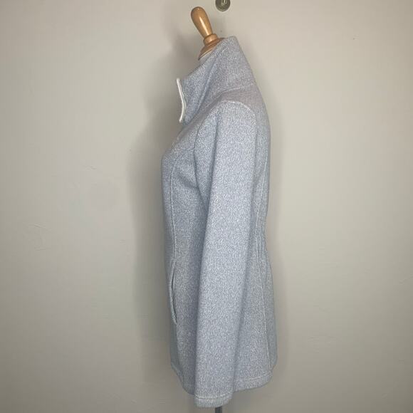 the North Face  Caroluna Fleece Jacket  Sz Small Gray Soft - Picture 3 of 12